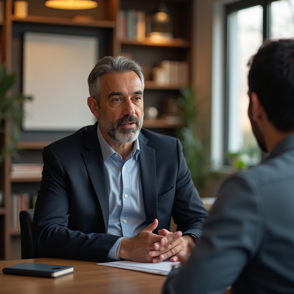 Sessione di coaching in ufficio moderno